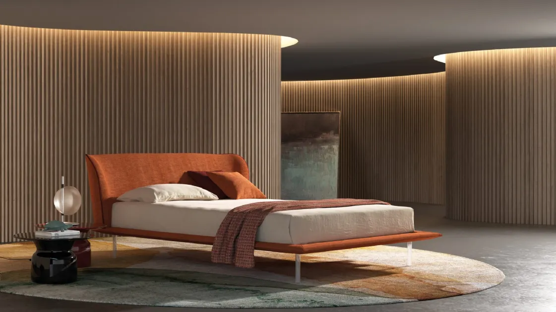 Fabric Upholstered Bed by Biba Salotti