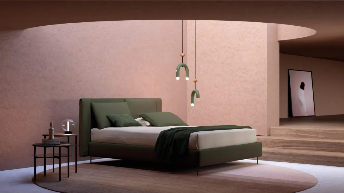 Fabric bed Slide by Biba Salotti