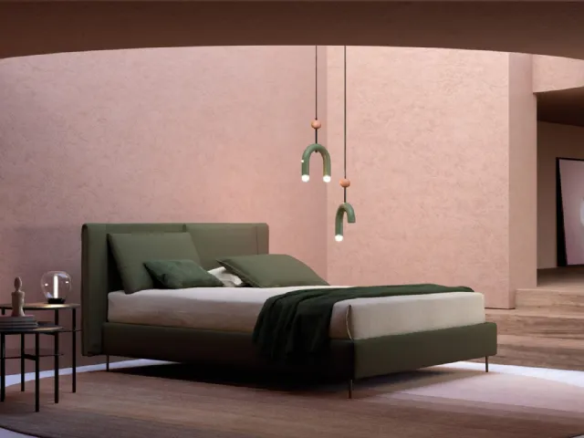 Fabric bed Slide by Biba Salotti
