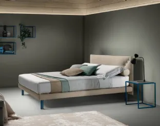 Modern upholstered fabric bed 
