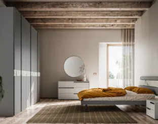 Bed with Dream Night 05 headboard by Orme