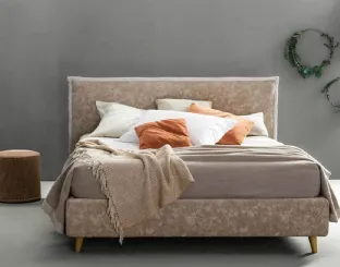 Double bed in fabric with the Truss headboard by Bside.
