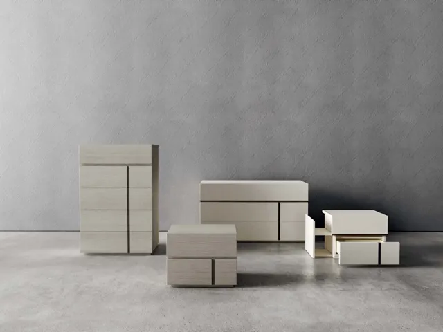 Night Ego wooden or matte lacquered group by Veneran.
