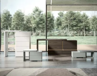 Night group Flos in lacquered and wood by Veneran.