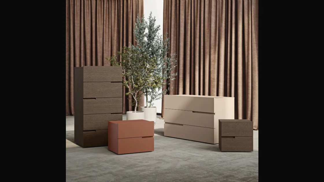 Night group Fred in lacquered or wooden by Morassutti.