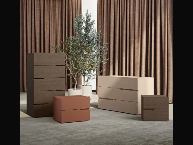 Night group Fred in lacquered or wooden by Morassutti.