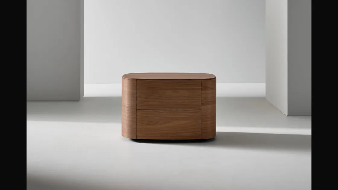 Isabey wooden bedside table by Bonaldo