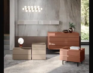 Night Group Live in matte and glossy lacquered finish by Morassutti