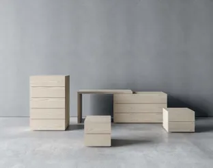 Night Master group in matte lacquered ash wood by Veneran.