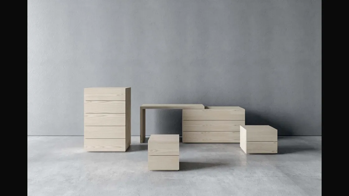 Night Master group in matte lacquered ash wood by Veneran.