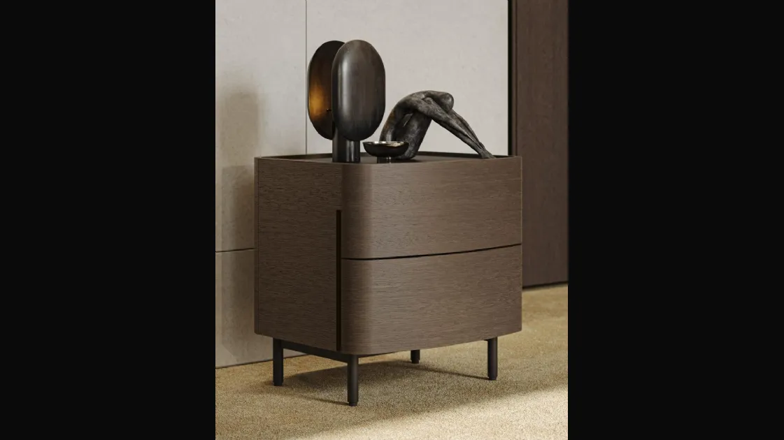Morassutti's Oliver bedside table in oak.