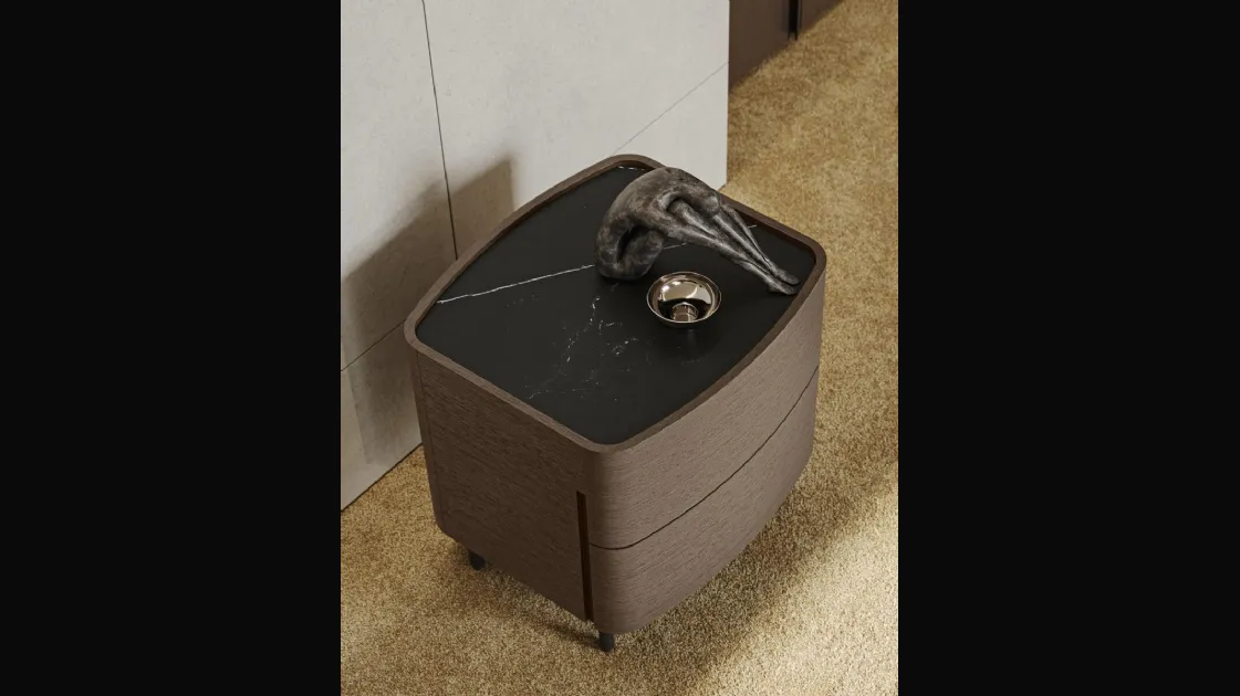 Morassutti's Oliver bedside table in oak.