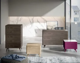 Nightstand Group made of wood with Veneran legs.