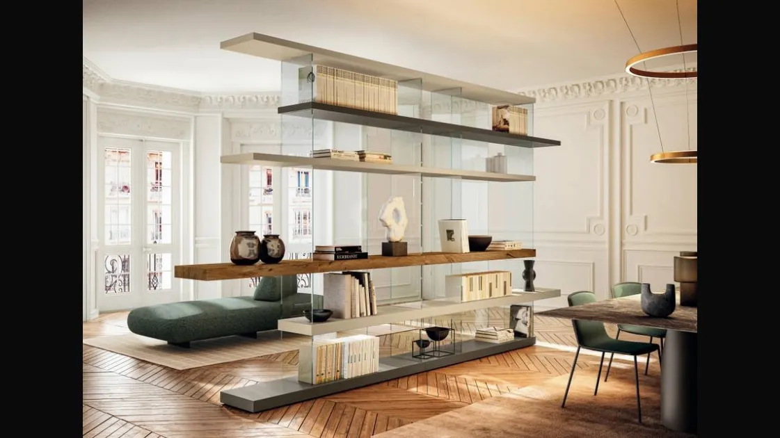 Air 1240 room divider bookcase by Lago
