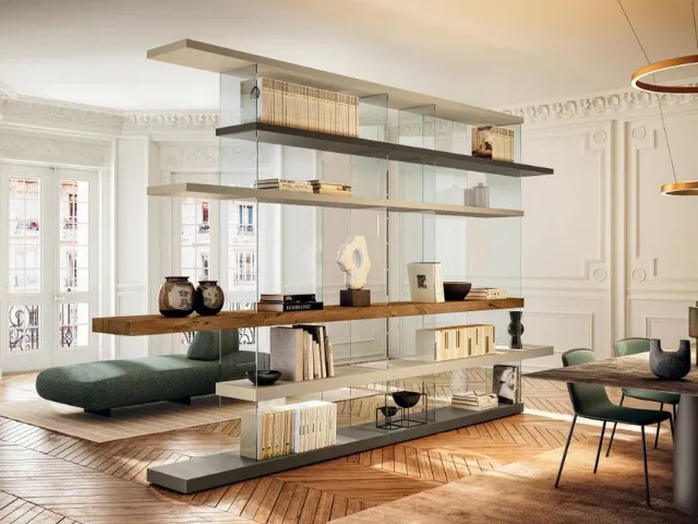 Air 1240 room divider bookcase by Lago