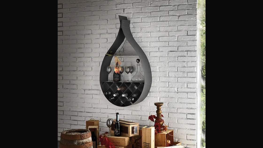 Drop wall-mounted bookcase by Cattelan Italia