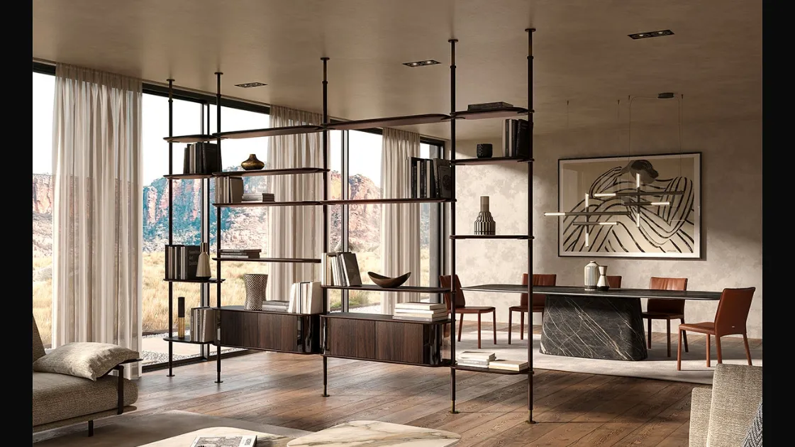 Harbour room divider bookcase by Cattelan Italia.