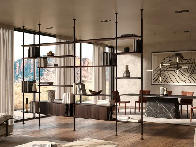 Harbour room divider bookcase by Cattelan Italia.