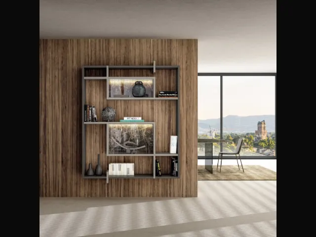 LagoLinea 2611 suspended bookshelf by Lago