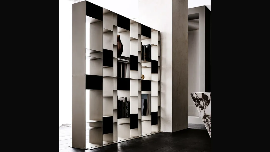 Latitude room divider bookcase by Cattelan Italia