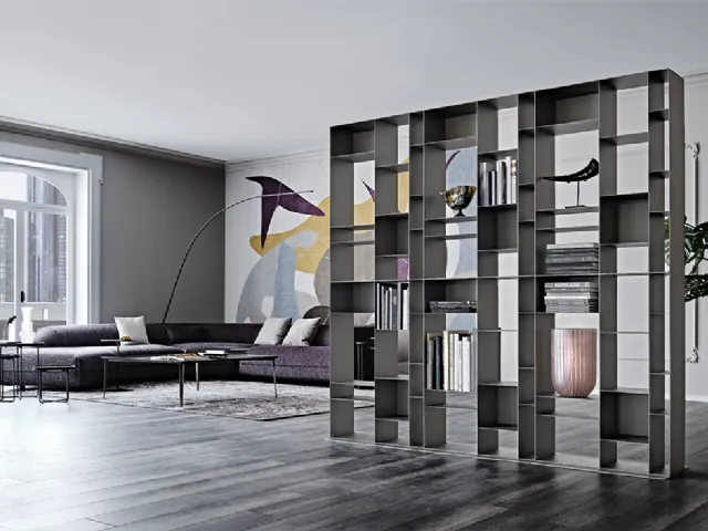 Latitude room divider bookcase by Cattelan Italia