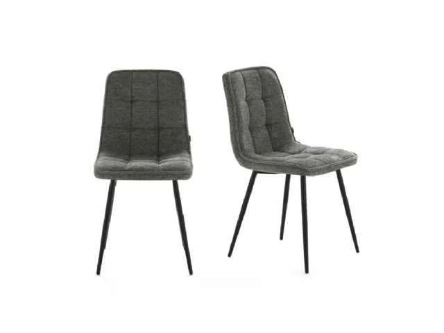 Quilted fabric chair Aria by Devina Nais