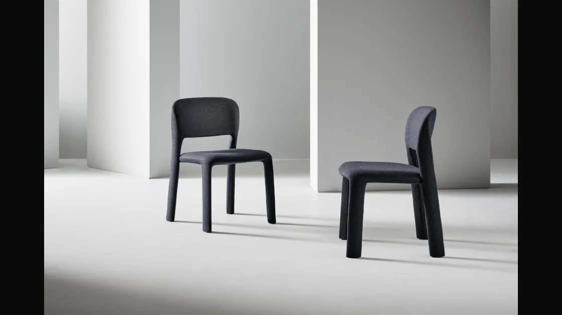 Chair upholstered in the Artemis fabric by Bonaldo