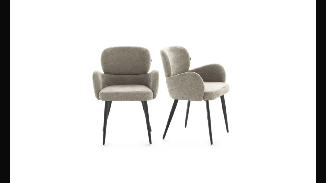 Aura fabric chair by Devina Nais