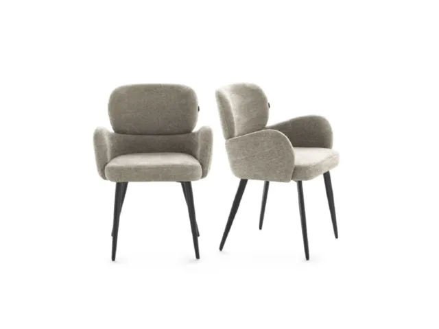 Aura fabric chair by Devina Nais