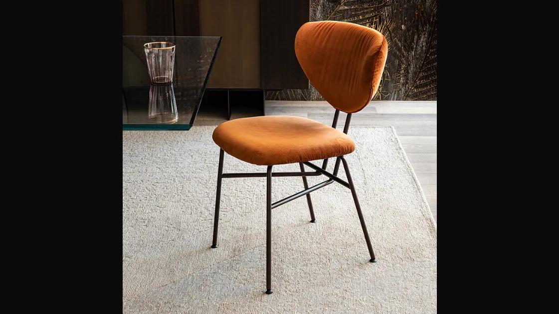 Chloe chair in velvet by Cattelan Italia