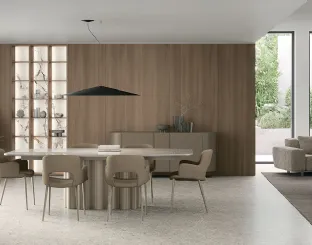 Dora chair in nabuk by Tomasella