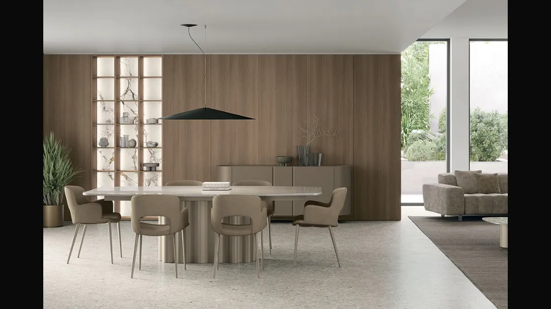 Dora chair in nabuk by Tomasella