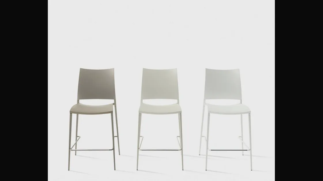 Sand polypropylene stool by Desalto