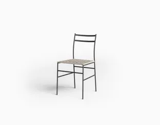 Ultralight metal chair by Desalto