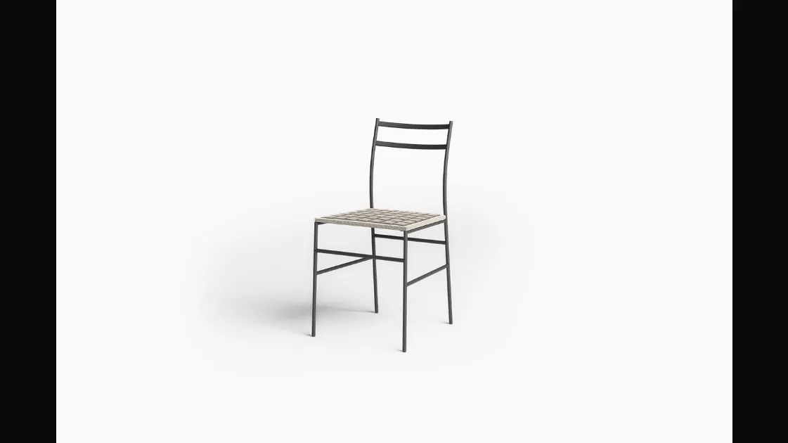 Ultralight metal chair by Desalto