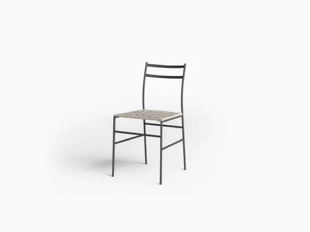 Ultralight metal chair by Desalto