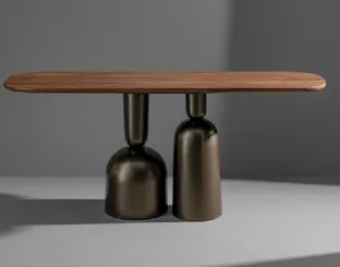 Mobile entrance console made of wood by Bonaldo.