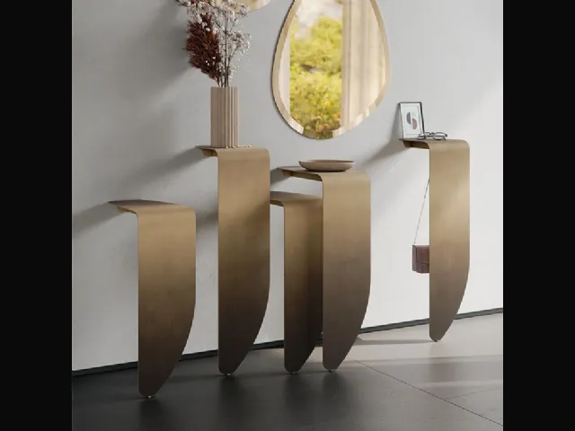 Peninsula metal console by Cattelan Italia