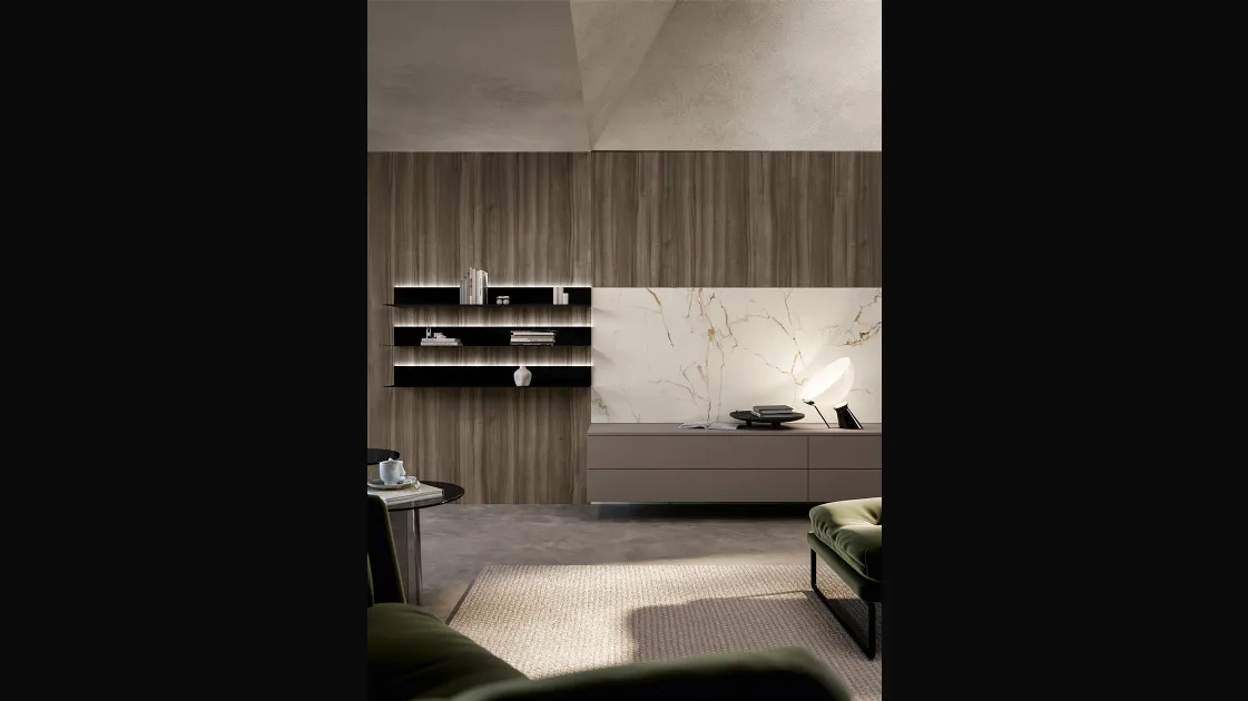 Living Cloe wall unit by Arredo3.