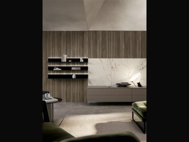 Living Cloe wall unit by Arredo3.