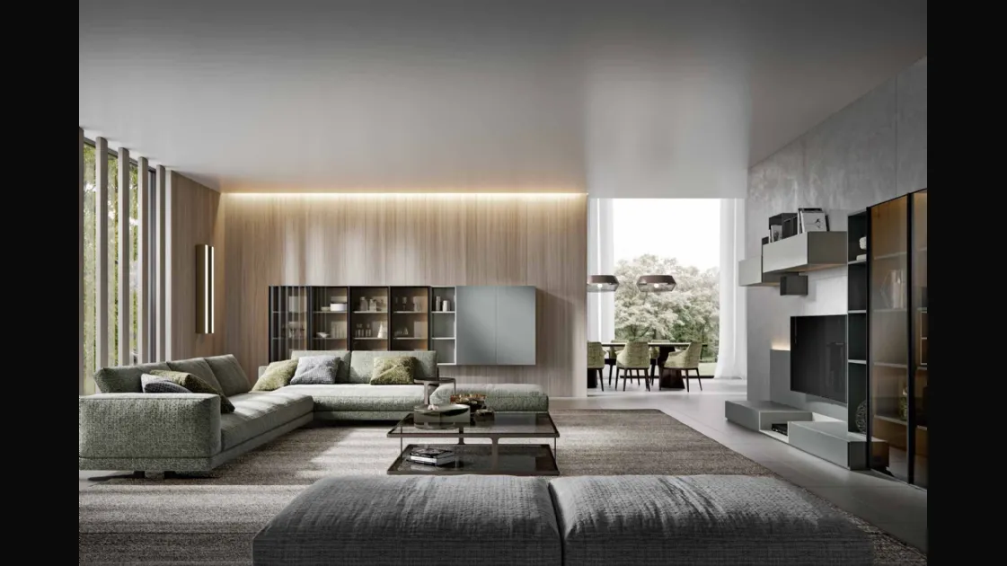 Modular wall unit Modulo 04 by Veneran