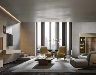 Wall unit Module 06 in matte lacquered by Veneran.