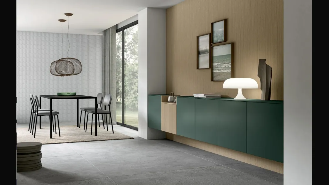 Living Glass floating cabinet by Arredo3
