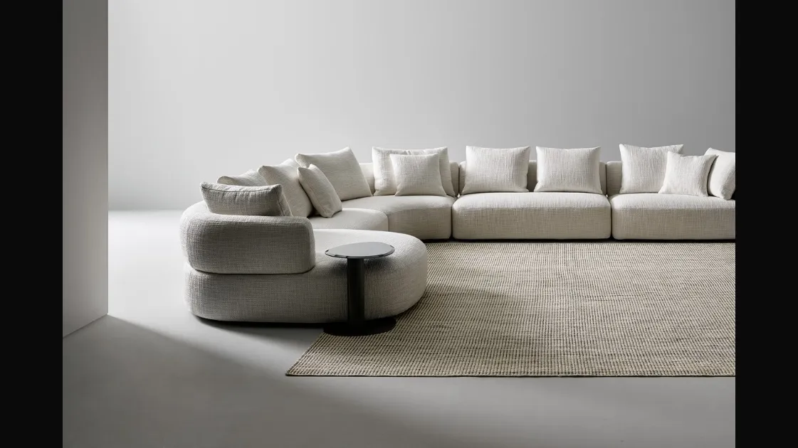 Aldebaran sofa with chaise by Bonaldo