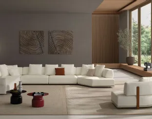 Corner sofa Aliant by Biba Salotti.
