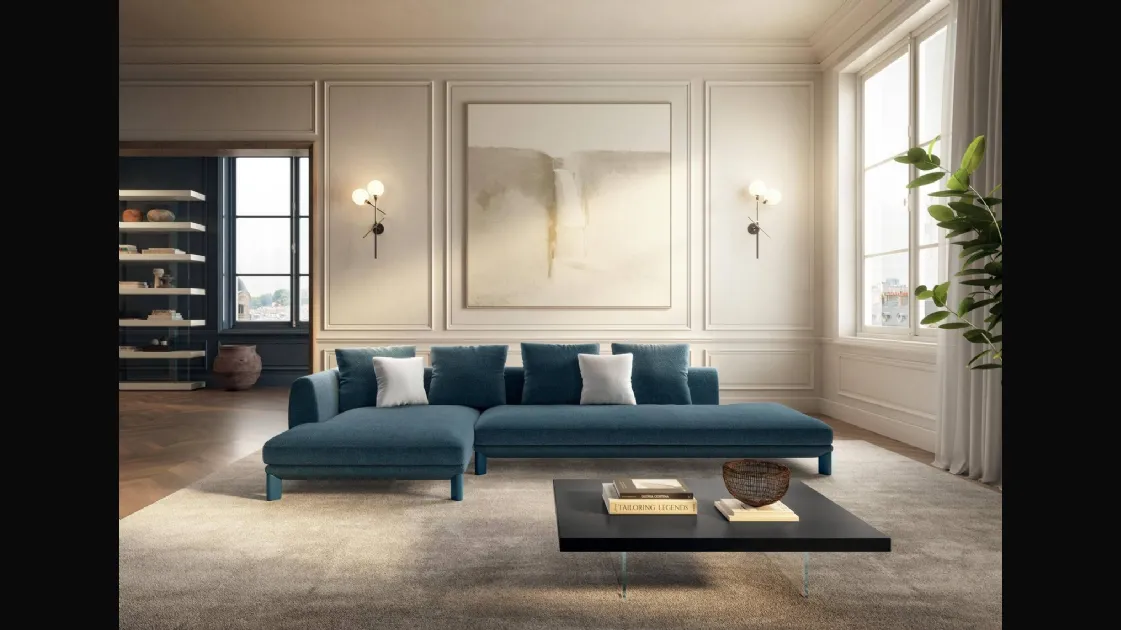 Sofa with peninsula Altana by Lago