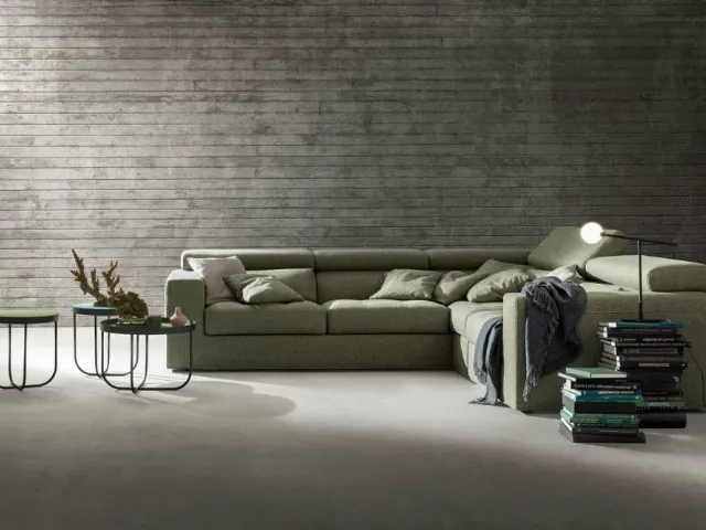 Corner sofa in Alter fabric by Samoa