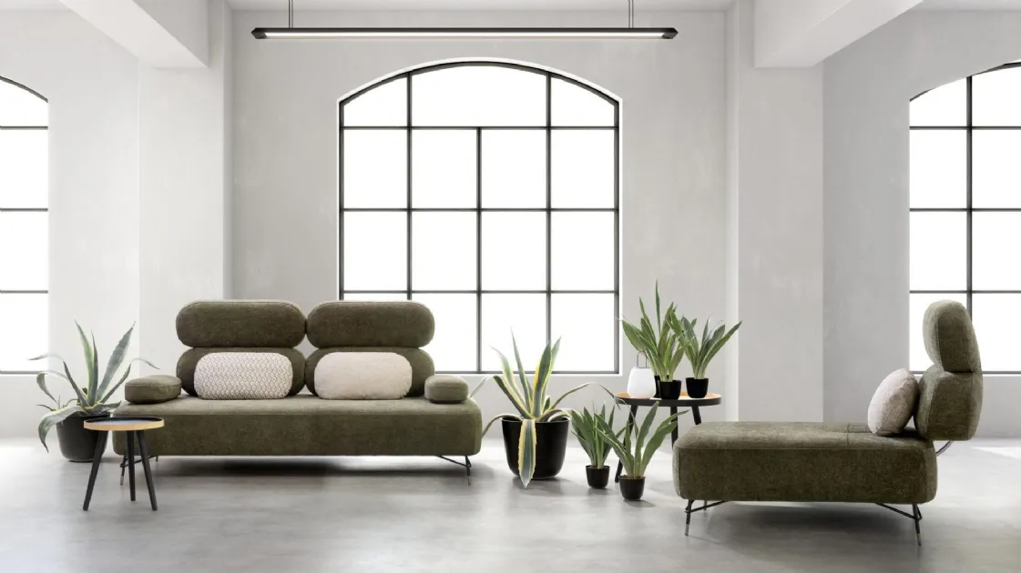 Linear sofa in Avalon fabric by Samoa.