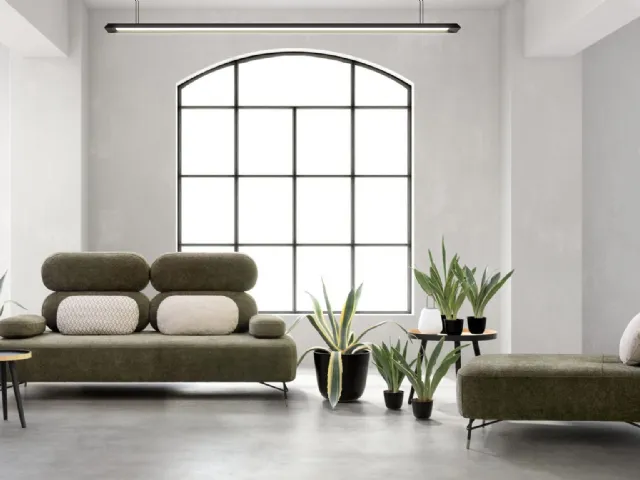 Linear sofa in Avalon fabric by Samoa.