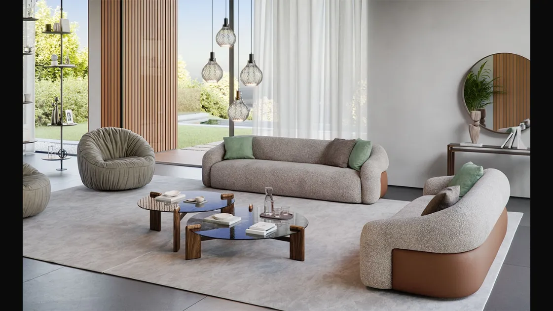 Baldwin linear sofa by Cattelan Italia